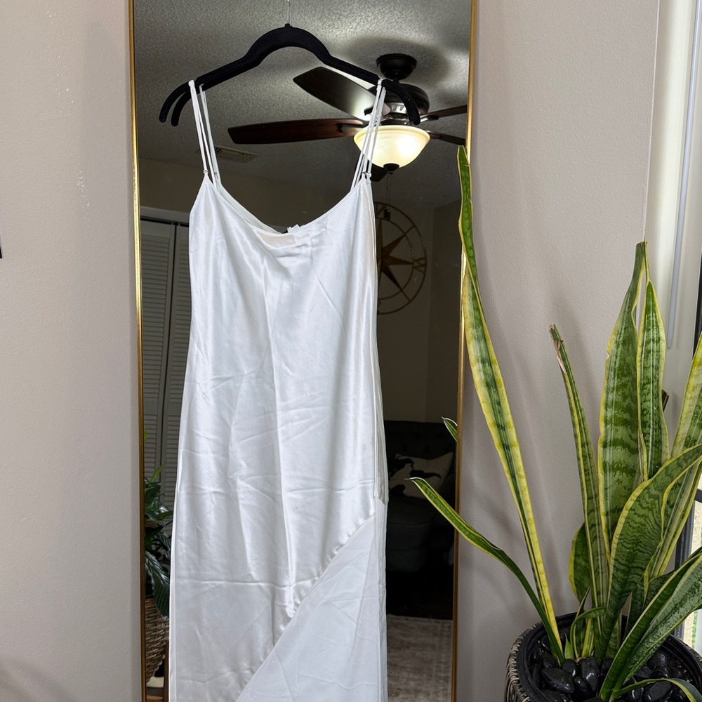 Rat& Boa Ruba Ivory Slip Maxi Dress NWOT - Picture 8 of 10